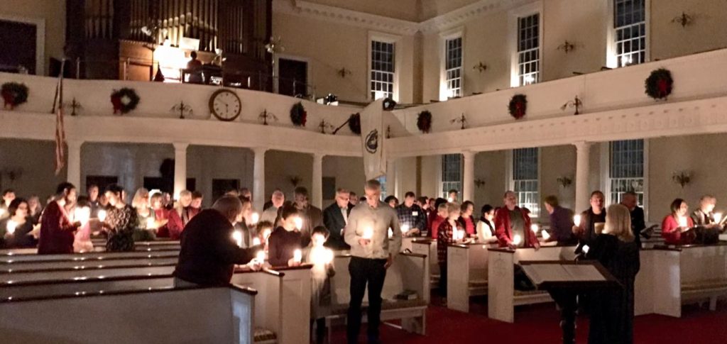 photo of candlelight worship