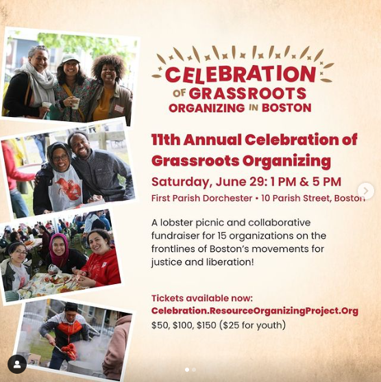 11th Annual Celebration of Grassroots Organizing in Boston